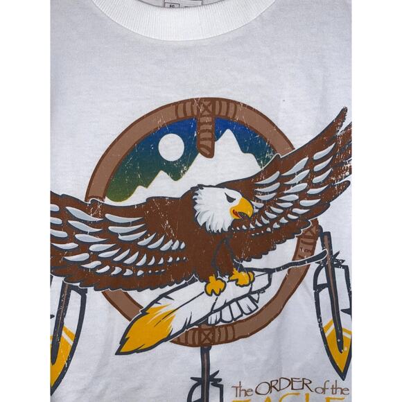 Vintage Eagle Shirt The Order Of The Eagle Billy Mills Shirt Native American XL - Picture 2 of 10